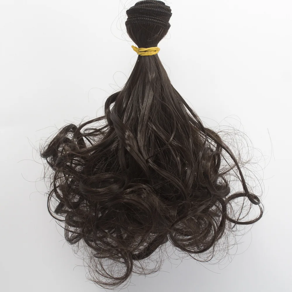 

Doll Wig Hair 15cm Diy Tresses For Handmade Baby Toy and Doll Long Doll Hair Curly Thick Wavy Doll Hairs
