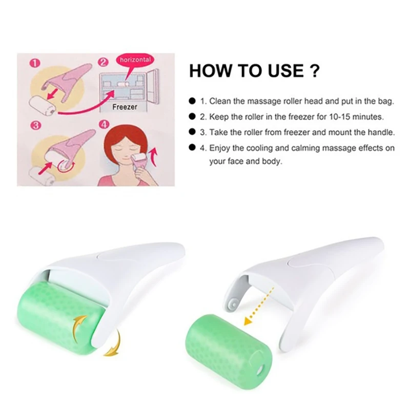 Прохладный лед роликовый массажер кожи подъемный инструмент массаж подтяжка