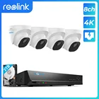 Reolink 8MP система безопасности камеры 4K Ultra HD 16ch PoE NVR и 8 шт ip-камеры с питанием по PoE камера s видеонаблюдения NVR комплект 3 ТБ HDD RLK16-800D8