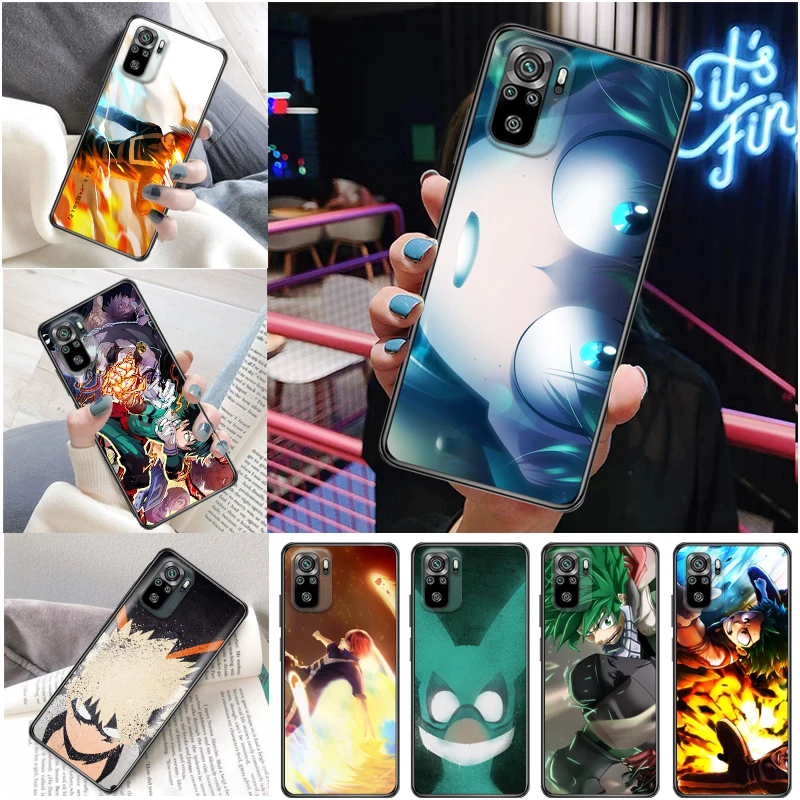 

My Hero Academia Tomura Boku Todoroki Shouto Bakugou Katsuki Dabi Shigaraki Phone Case For Xiaomi Redmi Note 10 10T Pro Carcasa