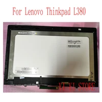genuine new for lenovo thinkpad l380 lcd display touch screen digitizer glass with frame bezel board lcd assembly