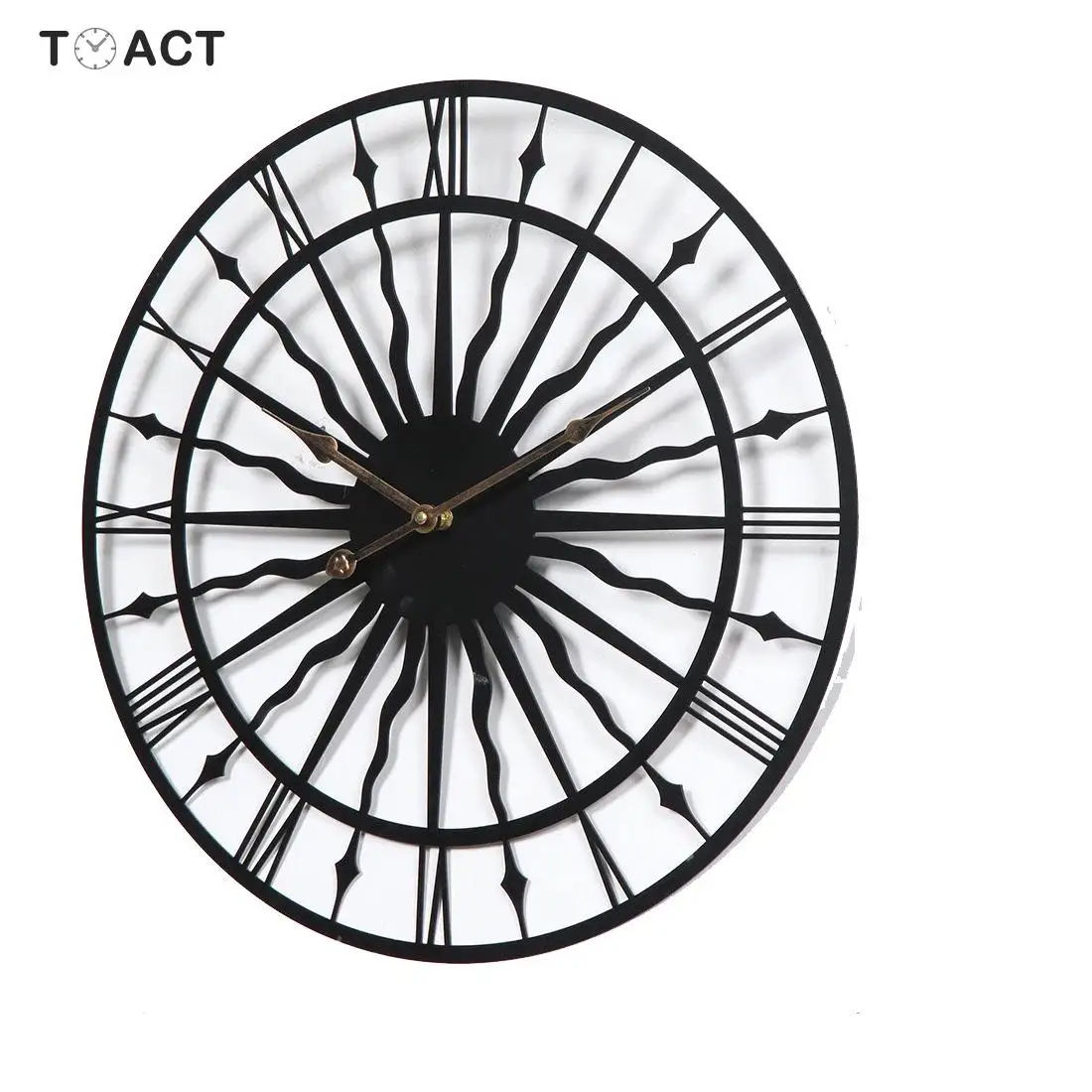Настенные часы современный дизайн Короткие 3D бесшумные в европейском стиле для