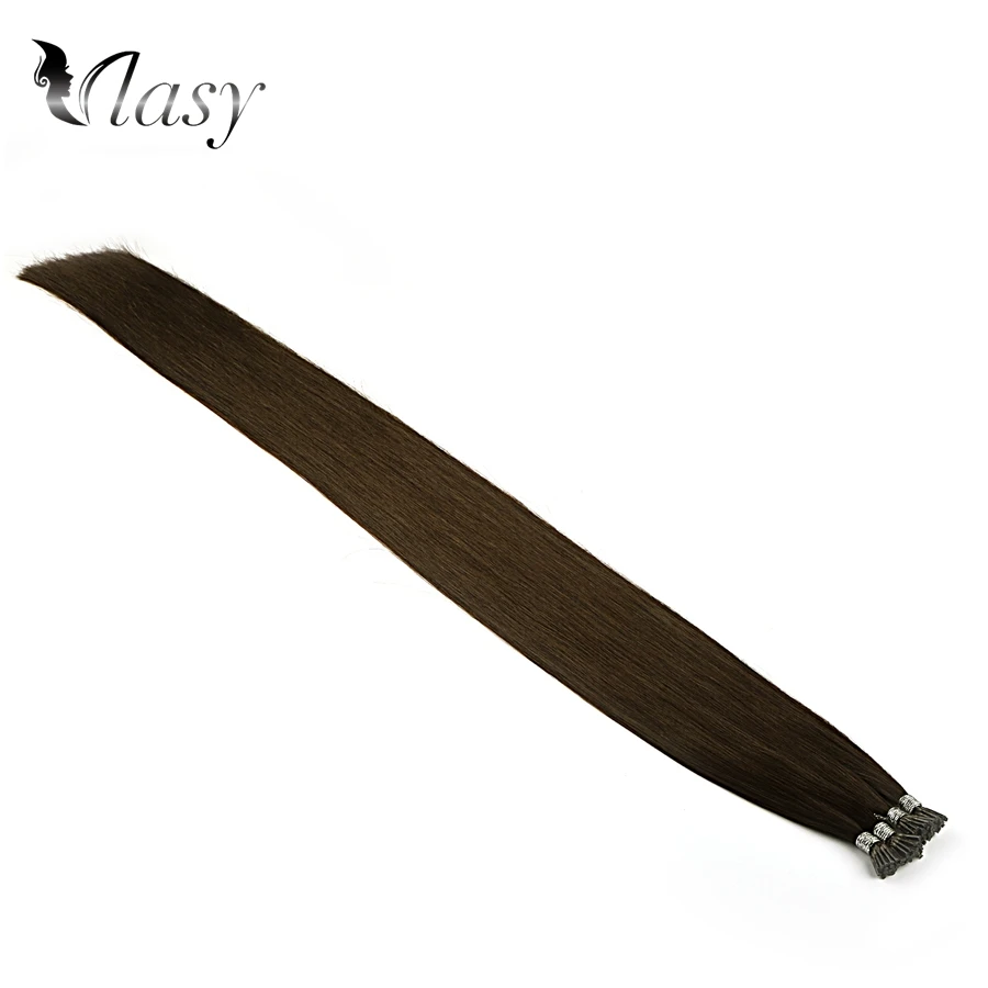 Vlasy 1 г/локон I Tip Наращивание волос Remy Fusion Stick волосы прямые двойные с кератином