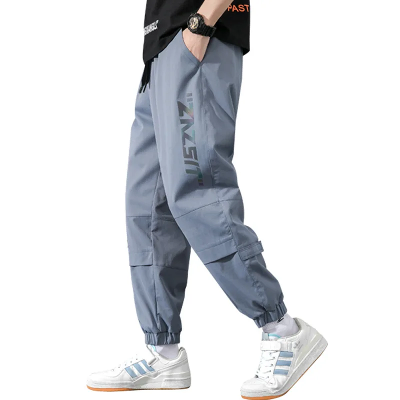 

Spring and Summer Casual Overalls Men's Tide Brand Ruffian Handsome Tied Feet Super Fire Japanese All-match Casual Pants