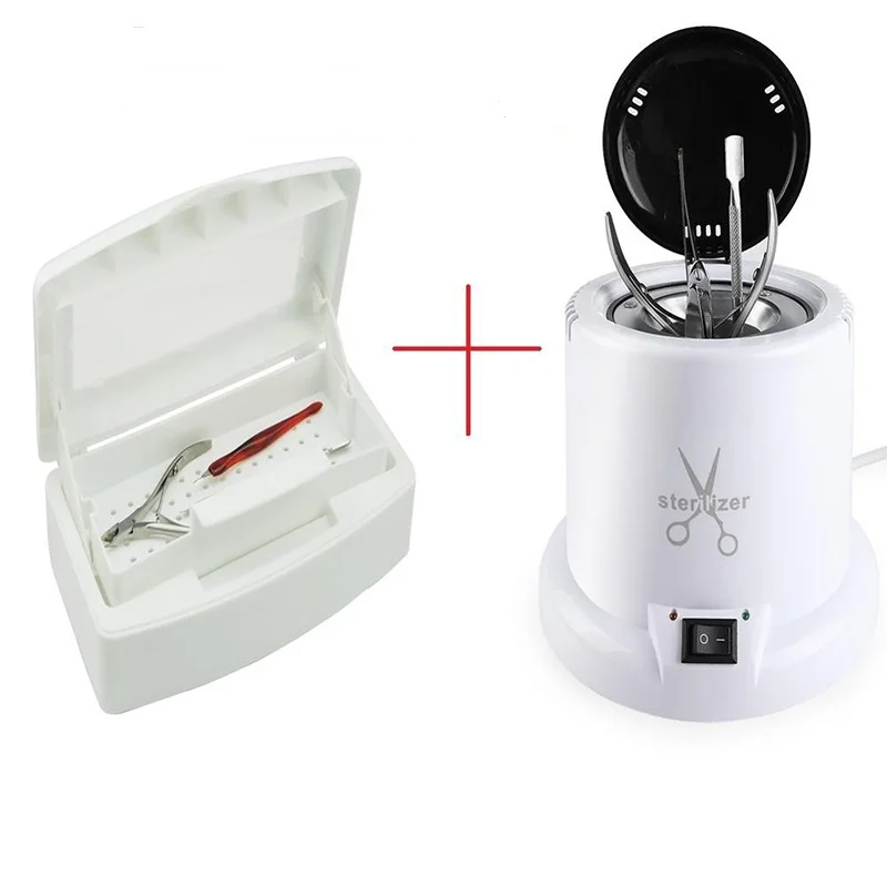 Sterilizer Box Set Инструменты для ногтей стерилизатор Профессиональный высокотемпературный стерилизатор коробка средства для дезинфекции оборудование для дизайна ногтей инструменты для маникюра - Цвет: Sterilizer Box Set