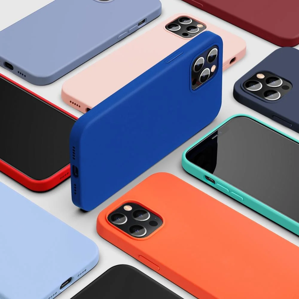 

case for iPhone 12 Case Silicone Rubber Case for iPhone 12 mini 12pro 12 Pro Max Luxury Soft Cover for iPhone 12 Pro