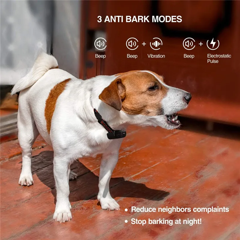 

Dog Training Collar - Anti-Bark Collar 2 in 1 - Rechargeable Remote Training shock collar, 100% Waterproof,1900ft remote Range