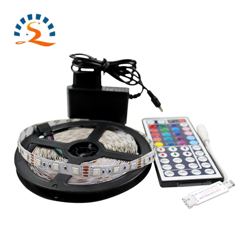 Цветная (RGB гибкий светодиодный лента м 2 3 5 водонепроницаемый Диодная 2835 5050 12v