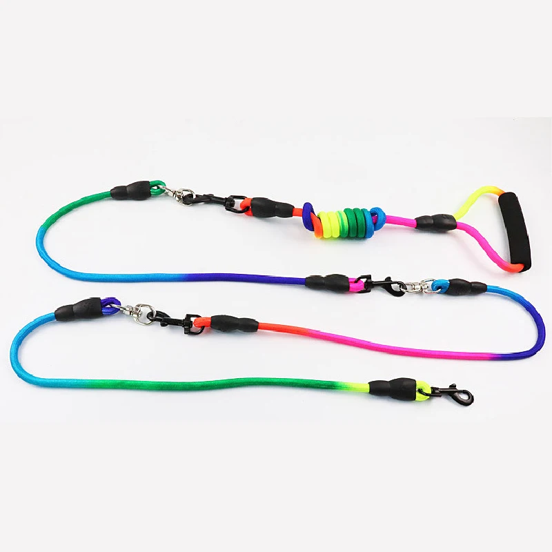 

New 3 in 1 Durable Nylon Dogs Leash with Padded Handle 360 Swivel No Tangle for Walking and Training Leashes for Large Dog