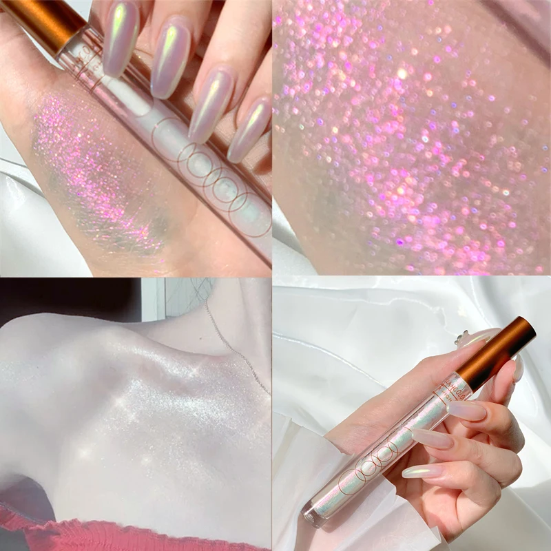 Жидкий Хайлайтер для макияжа бронзатор хайлайтер мерцающий глиттер