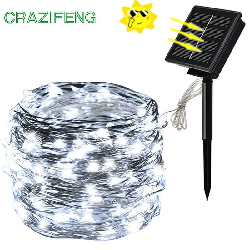 

lEDOutdoor Solar String Lights Fairy Holiday Christmas For Christmas, Lawn, Garden, Wedding, Party and Holida100/200/edsok