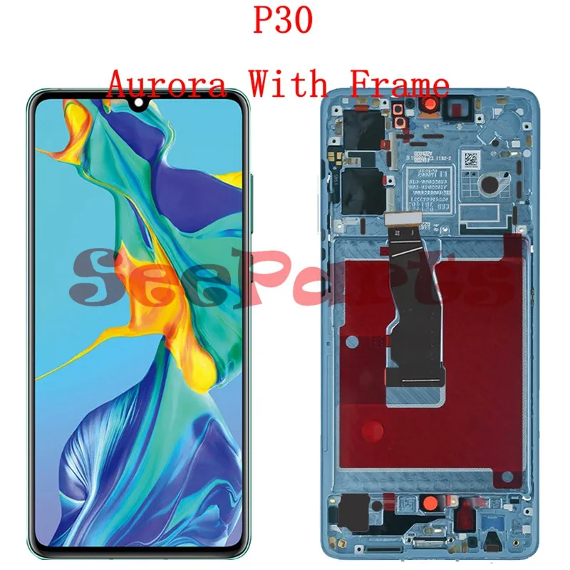 Оригинальный сенсорный экран 6 1 дюйма для Huawei P30 ЖК дисплей цифровой