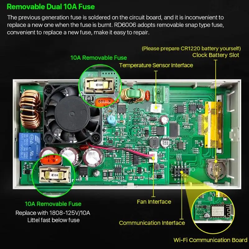 RD6006 RD6006W USB wifi напряжение тока понижающий модуль питания регулятор напряжения понижающий преобразователь напряжения вольтметр 60 в 5A
