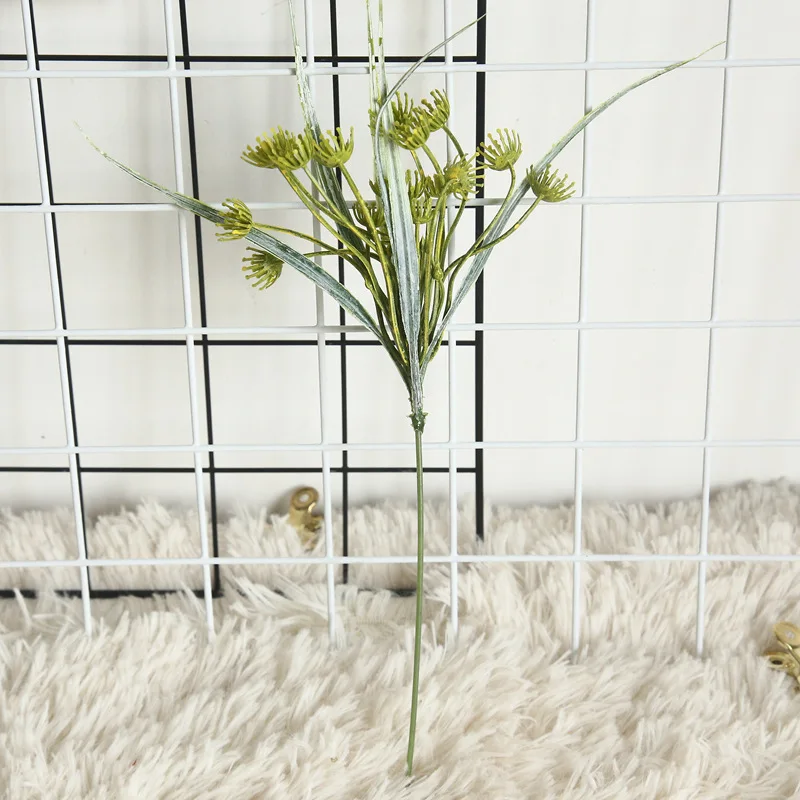 

10pcs/lot Artificial Plant Plastic Bouquet For Home Decoration Wedding Decoration Plant Wall Fake Flower Arrangement Accessories