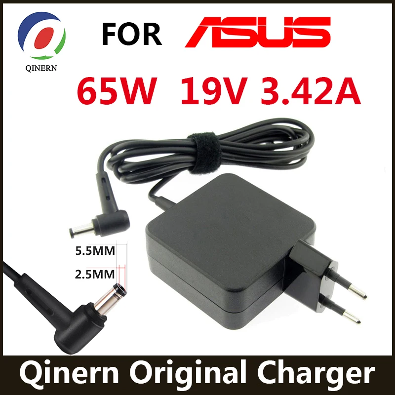 Original 19V 3.42A 65W 5.5*2.5MM Charger Laptop adapter For ASUS X401A X550C A450C Y481 X501LA X551C V85 X555 A52F / TOSHIBA