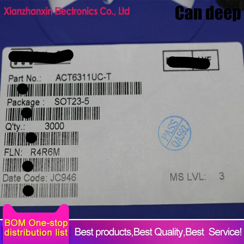 10 шт./лот ACT6311UC T Экран printingYCXB низкой мощности DC/DC преобразователь IC откалывает OT23