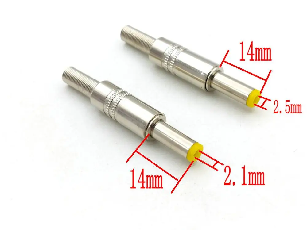 100 шт. в партии металлический кабель питания постоянного тока 5 х2 1 мм/постоянного