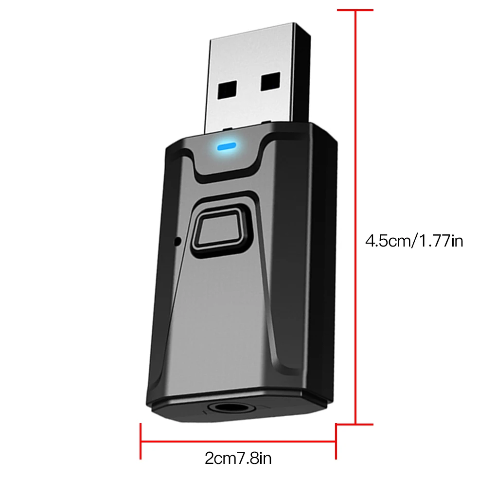 

Bluetooth 5.0 Audio Receiver Microphone Wireless Audio Transmitter For TV Car PC Music Wireless Adapter