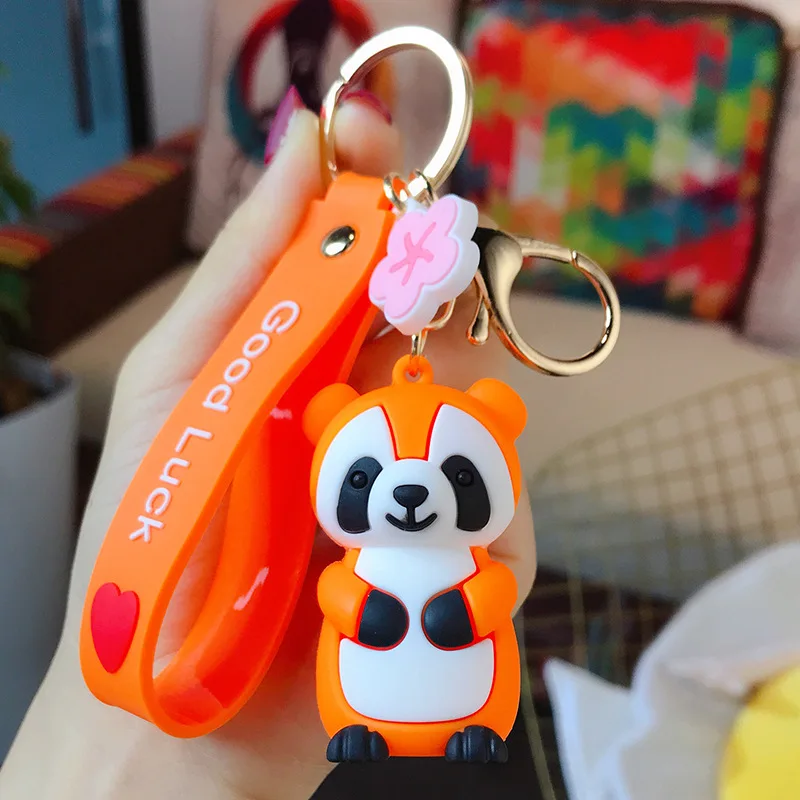 

Cute Raccoon Keychains Cartoon Animal Key Chain For Women Bag Pendant Keychain Trinket Charm Keyring