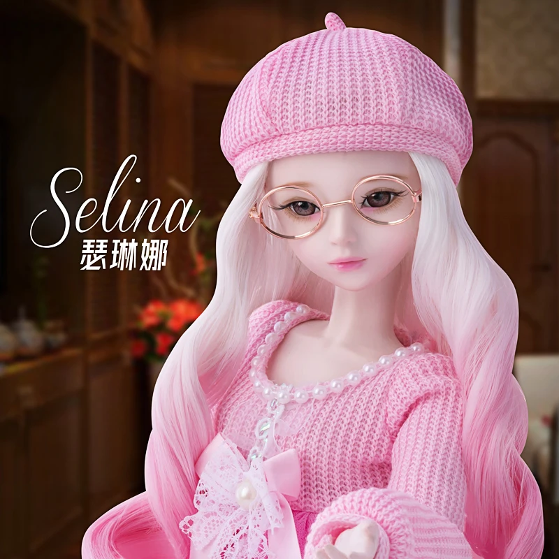 

Handmade 60cm Fashion Sweater Girl 1/3 Bjd Doll with Makeup Full Set Jointed Toy Dolls for Children Gift