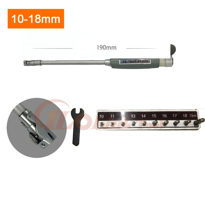 

50-160mm Inner Diameter Gauge Measuring Rod + Probe (no indicator) Accessories Inner 10-18mm 18-35mm 35-50mm Diameter Gauge Tool