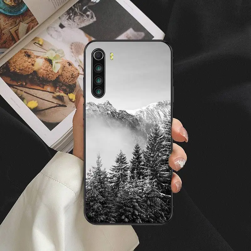 

Pine Tree Forest Mountain Peak Mist Phone Case For Huawei Mate 9 10 20 X 30 40 Lite Pro Cover Fundas Coque