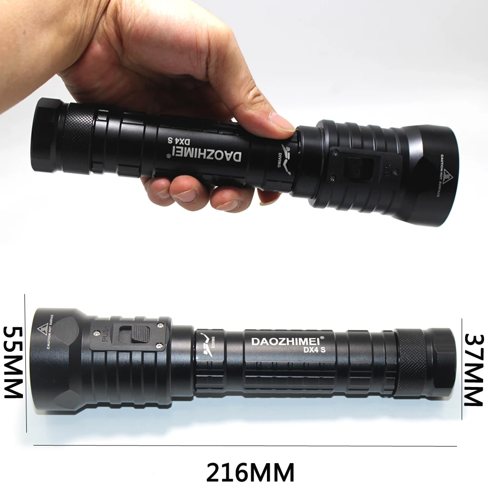 DX4S(модернизировано от DX4) XM-L U2 3200LM светодиодный вспышка для подводного погружения и светильник фонарь Яркость Водонепроницаемый 100 м белый светильник светодиодный фонарь