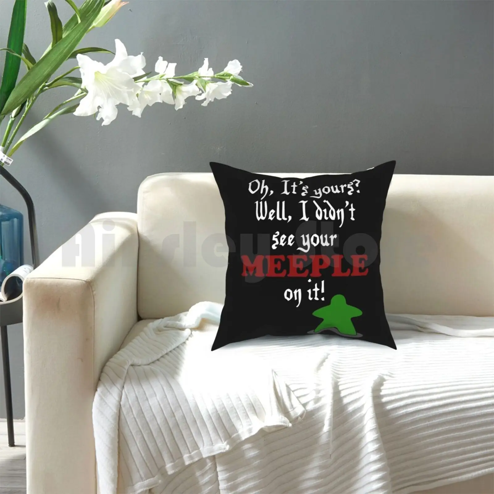 Я не видел как вы сидите на ней подушка мягкая настольная Подушка с принтом для