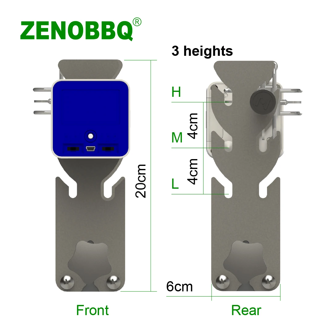 Дешево Набор для гриля ZENOBBQ, Универсальный вращающийся гриль для барбекю, поворот, для свиней, регулировка длины, аксессуары для кемпинга