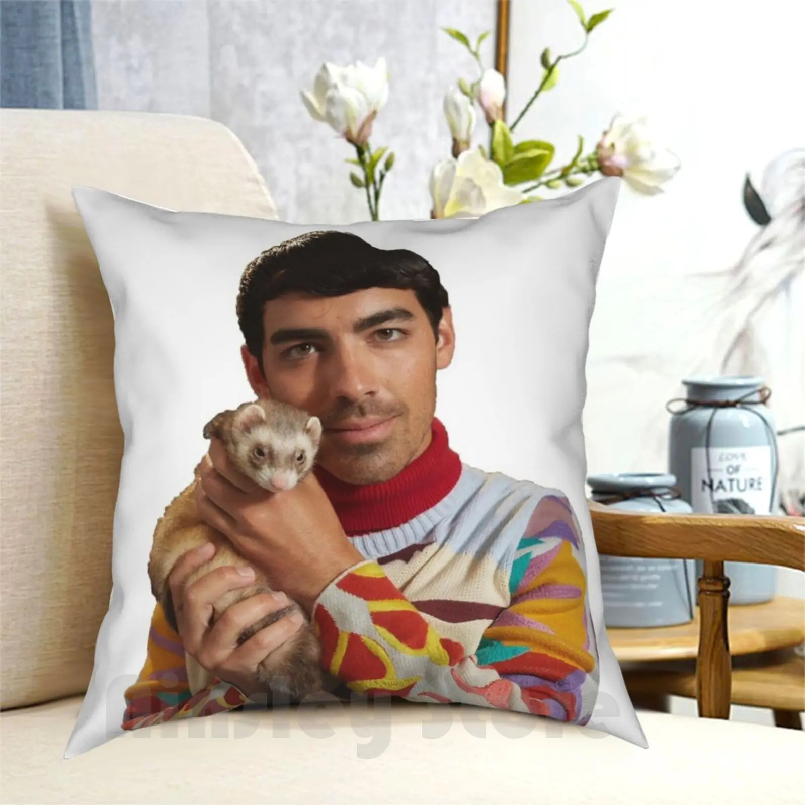 Мягкая подушка Джо Джонас для хорька домашняя Подушка с принтом Jonas Brothers Jonai Jo
