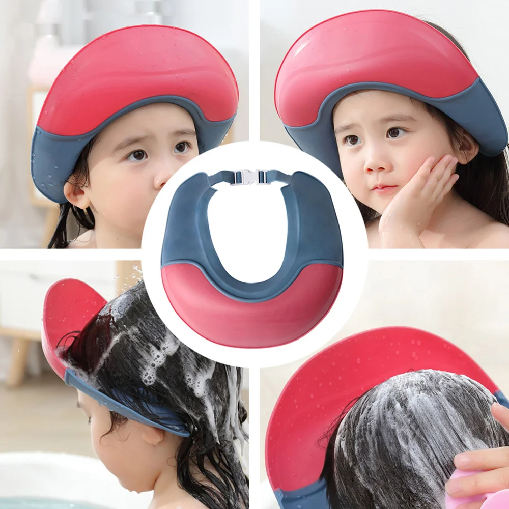 

Baby Shampoo Cap Children Waterproof Cap Safe Baby Shower Cap Kid Bath Visor Hat