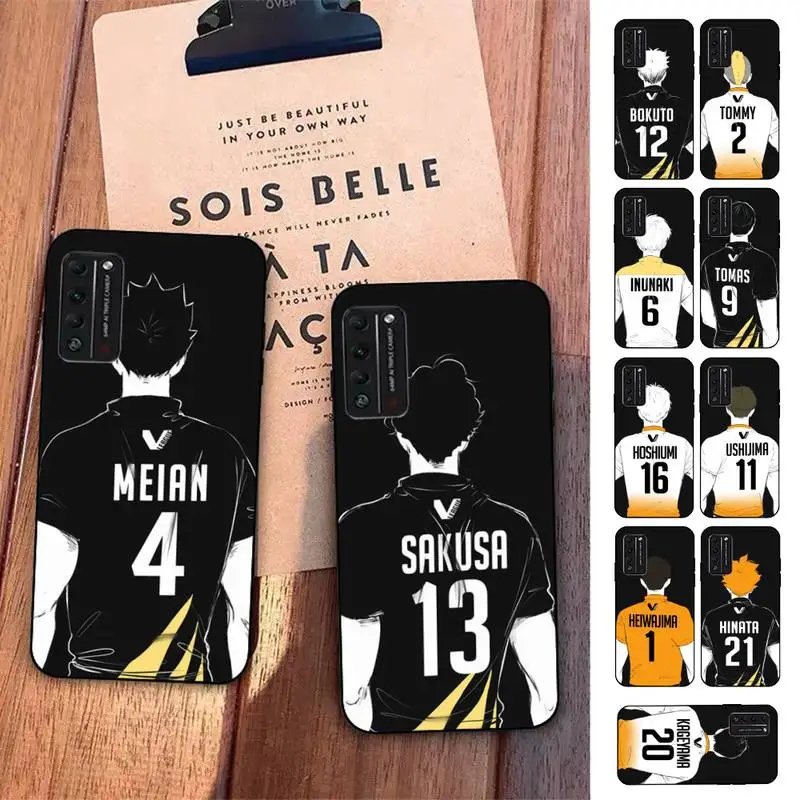 

TOPLBPCS Haikyuu Hinata Anime Volleyball Numbers Phone Case for Huawei Honor 8 9 10 5A 30 20 pro lite 8X 8C