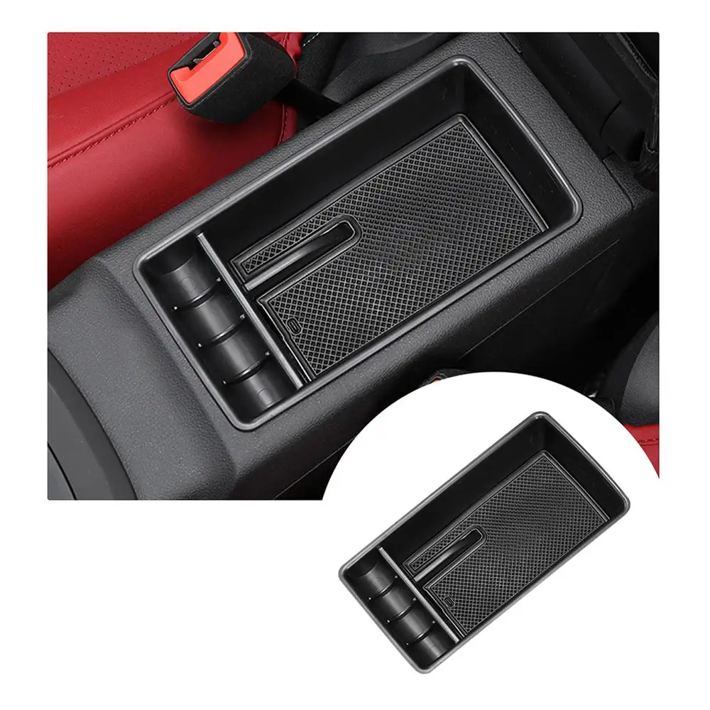 

LFOTPP Car Armrest Storage Box For Q2 Q2L 2017 2018 2019 2020 Central Control Storage Box Auto Interior stying Accessories Black