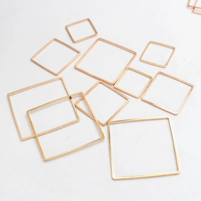 20 шт./лот KC золотые кольца для DIY Изготовление сережек круглая серьга круга кулон ювелирные аксессуары фурнитура 20 мм 25 мм 35 мм 40 мм