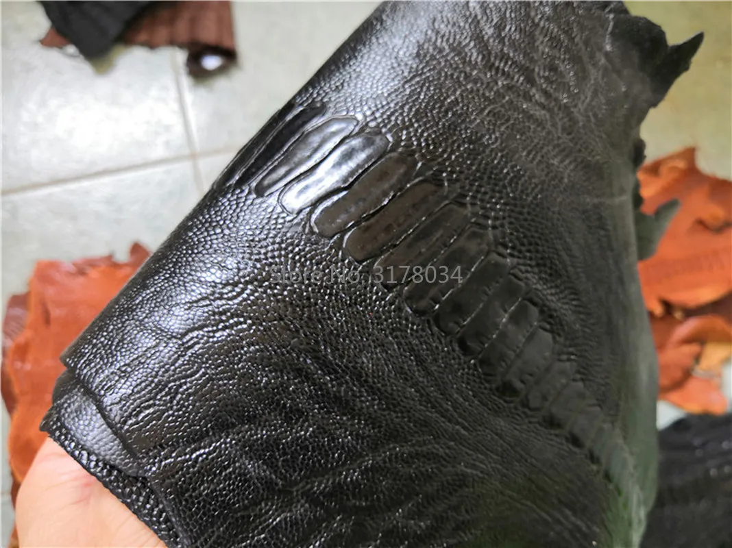 1 шт. натуральная кожа страуса для ног кожаный чехол самостоятельного