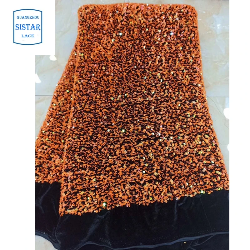 Оптовая продажа Высококачественная полностью блестящая французская кружевная