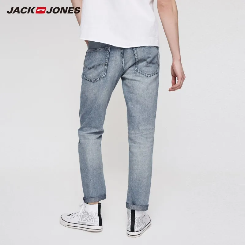 JackJones мужские удобные потертые укороченные джинсы мужская одежда | Базовые 219232516