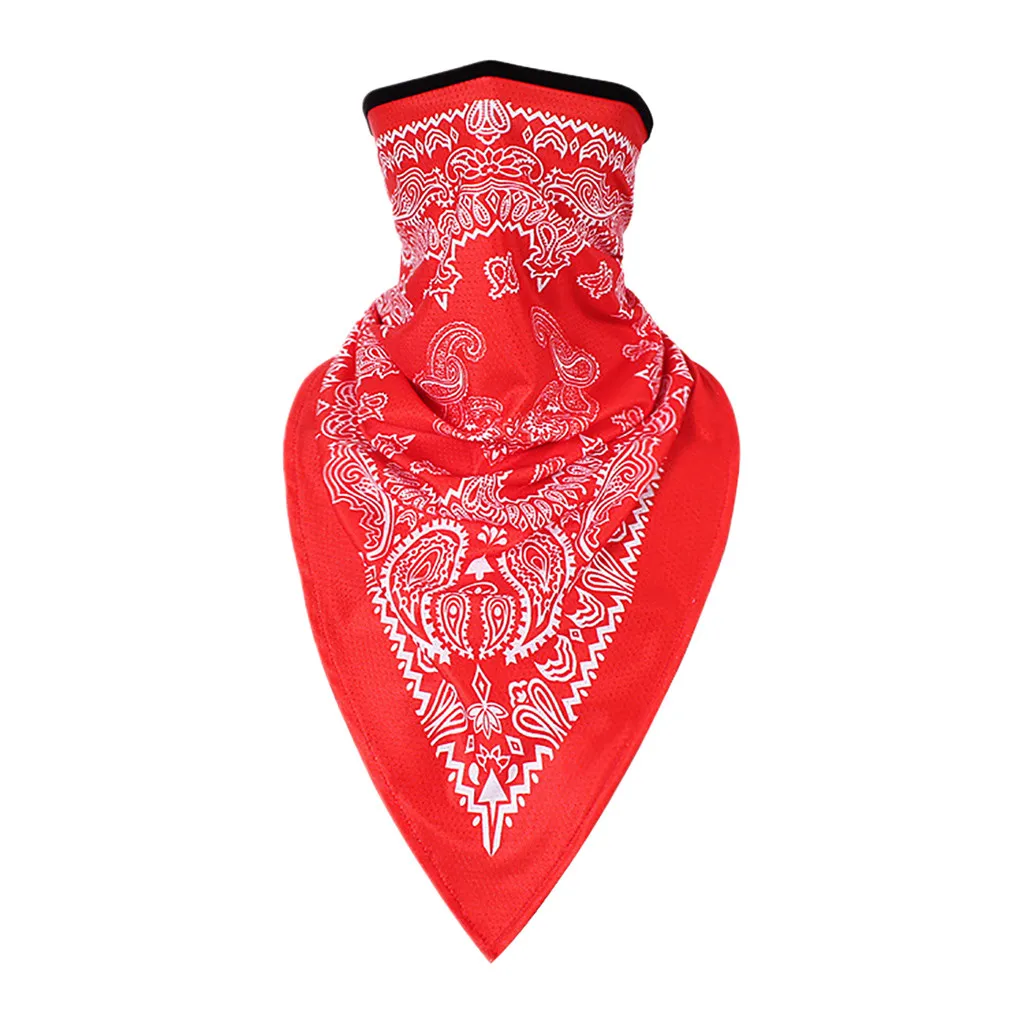 Флисовая велосипедная маска для лица шарф треугольный бандана головной убор шеи