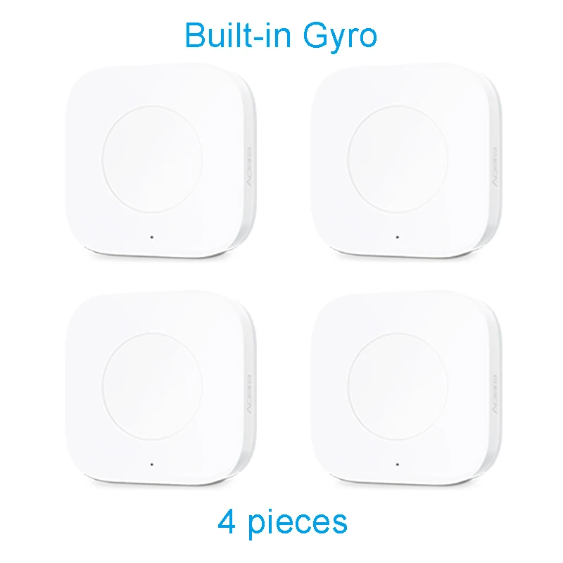 4 Gyro Version Xiaomi Aqara умный беспроводной мини-переключатель ZigBee беспроводное соединение Встроенный гироскоп работа с HomeKit MIJIA приложение умный дом Комплект - Цвет: 4 Gyro Version