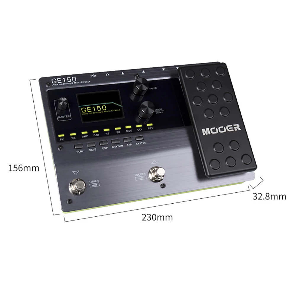 MOOER GE150 AMP Педаль для моделирования гитары с несколькими эффектами процессор