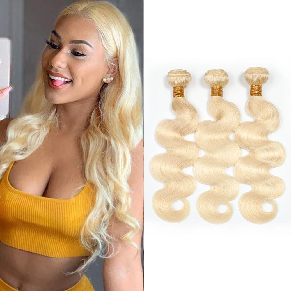 Чудо-красавица 1B- 613 отбеливатель цвет блонд малазийские волнистые пряди волос