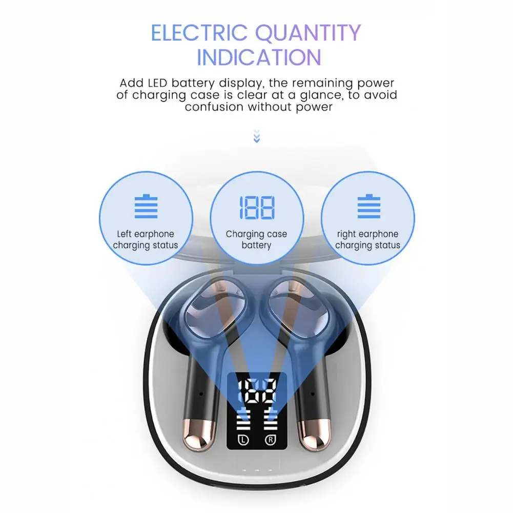 

Waterproof Wireless Bluetooth 5.0 Stereo Touch In-Ear Earphone Earbud Handsfree Noise Reduction Headset With Charging Case
