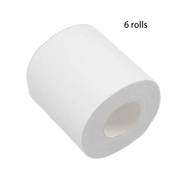 

6 Rolls Toilet Paper 3-Layers Thickened Household No Fragrance Bath Tissue Natural Wood Pulp Hand Towels