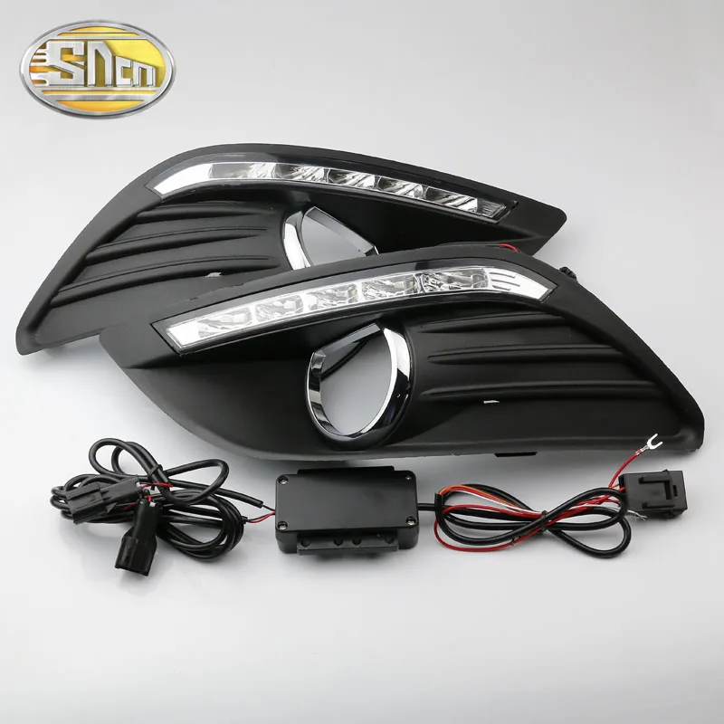 2 шт. Светодиодный дневной светильник для Ford Focus MK2 2009 2010 2011 автозатемнение Функция