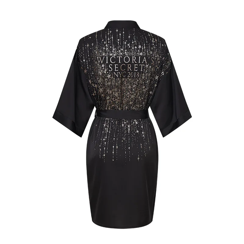 Летняя шелковистая атласная позолоченная ночная рубашка сексуальный Свадебный