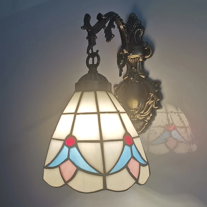 Современная средиземноморская настенная лампа светодиодный светильник с