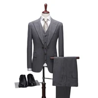 jacketvestpants boutique fashion mens fashion casual suits high end social formal wear 3 piece suit groom wedding