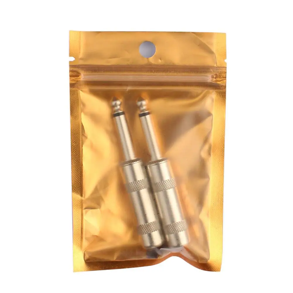 FLG-12 4pcs Audio Adapter 6.35mm Male to 3.5mm Female Jack Plug for Guitar/Speaker/Microphone/Patch Cables | Спорт и развлечения