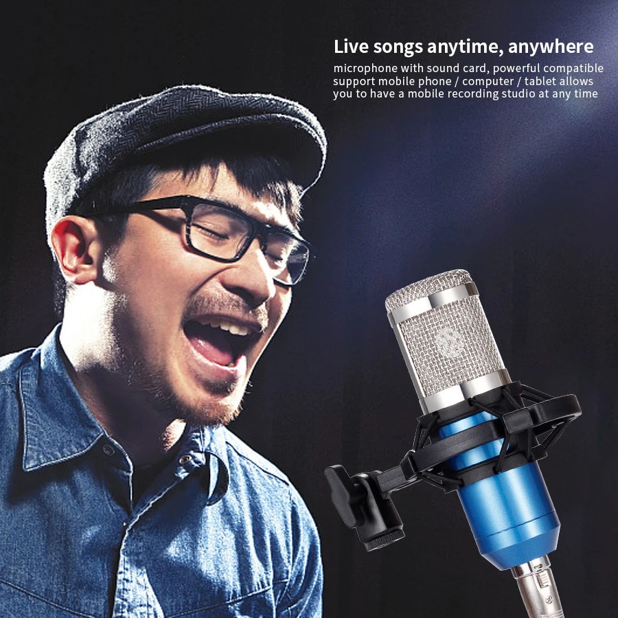 

MAMEN BM-800 Professional Recording Microphone Condenser Microfone For Computer Laptop Live Webcast Mic