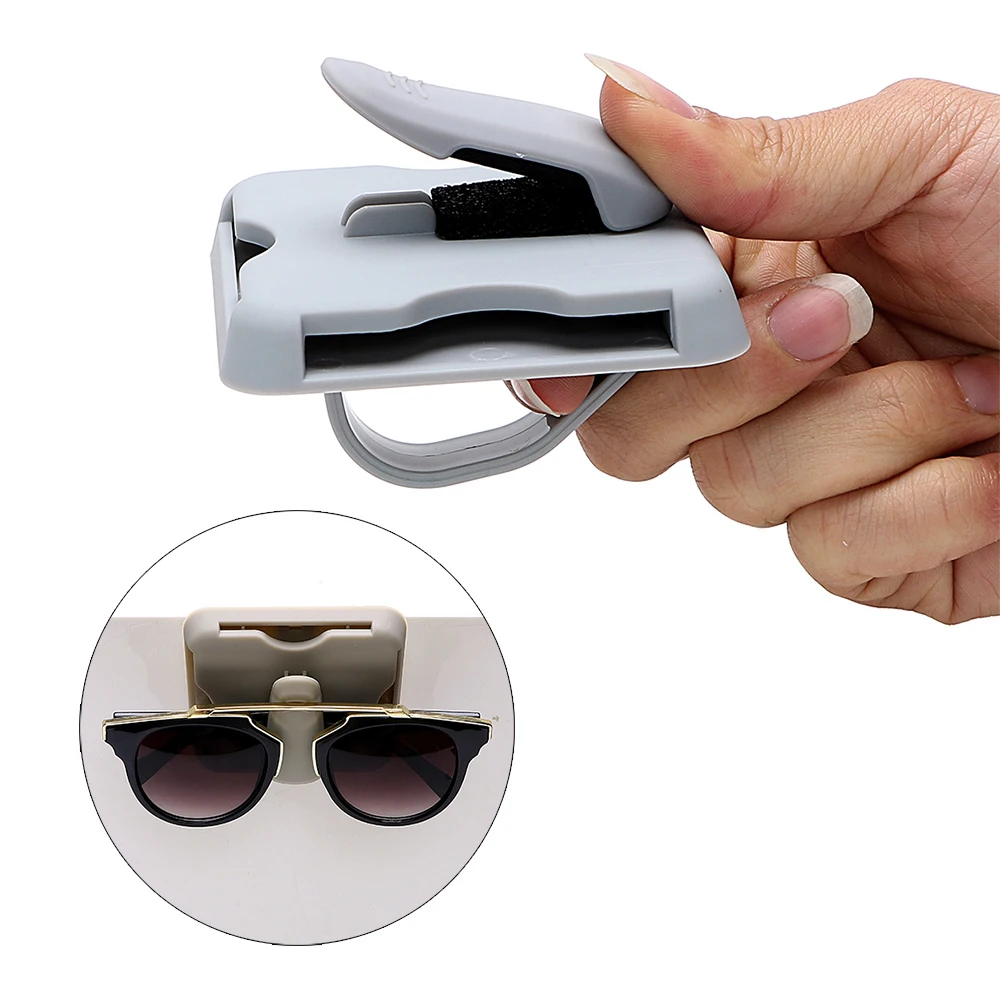 

FORAUTO Car Glasses Case Sun Visor Glasses Clip Sunglasses Holder IC Card Clip Organizer Car-styling Auto Interior Accessories